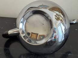 Mid Century Heavy Italian Stainless Steel and Wood Handle ...