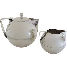 Napier Art Deco Silver Plated Coffee Pot Teapot and ...