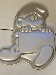 VTG 1983 Peyo WILTON Cake Pan #502-4033 Smurf W ...