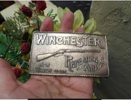 Classic Vintage Winchester Repeating Arms Belt Buckle | eBay