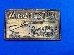 Rare Different Winchester Repeating Arms New Haven Belt Buckle - Astamar Boston | eBay