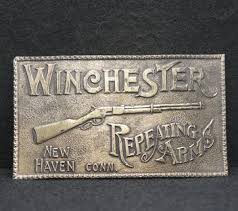 WE05130 COOL VINTAGE 1970s **WINCHESTER REPEATING ARMS** GUN COMPANY BELT BUCKLE | eBay