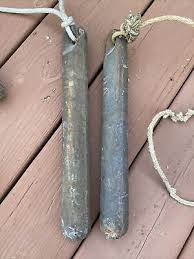 Lot of 2 Antique Old Cast Iron Window Sash Weights VII, Shy ...