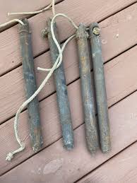 Lot of 2 Antique Old Cast Iron Window Sash Weights VII, 7lbs ...