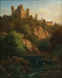 Georg Kobel (1807-1894) - 19th Century Oil, View of ...