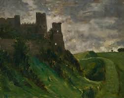 Unknown - Framed 20th Century Oil - Hilltop Castle For Sale ...