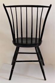 Early 19th Century Windsor Chair in Original Black Paint For Sale at 1stDibs