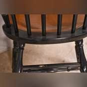 Set of 6 L. Hitchcock decorated black spindle back dining chairs; 55-10630 - R.H. Lee & Co. Auctioneers