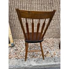 19th Century Antique Arrow Back Windsor Wood Accent Dining ...