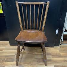Antique 1840s Hand Made Carved Solid Elm? Wood English Windsor Chair - 34”H 17”L | eBay