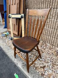 19th Century Antique Arrow Back Windsor Wood Accent Dining Side Chair | Chairish