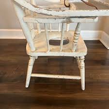 Vintage Maple Combo High Chair / Play Desk / Potty ...