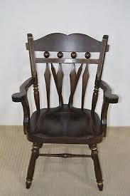 Ethan Allen Antiqued Pine Dining Armchair Pine Maple #12-6042A Chair B | eBay