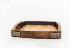 2 Piece Rectangular Serving Tray Set made from Reclaimed ...