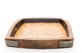Small Oak Wood Rectangular Serving Tray made from Reclaimed ...