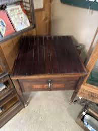 Antique Wooden Chicken Incubator With Advertising Converted Into table | eBay