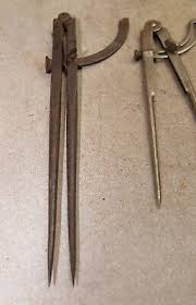 Machinist carpenter divider compass tool lot PS&W 12" Dunlap ...