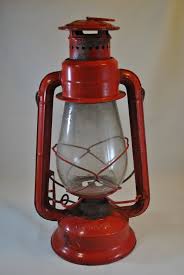 Little Red Railroad Lantern, Dietz Junior, Vintage Kerosene ...