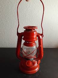 1950s Winged Wheel No 350 Red Oil Lantern | Chairish