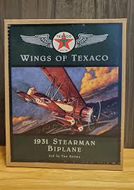 Texaco Stearman Bi-plane Bank - Etsy