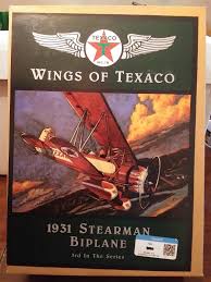 Texaco 1931 Stearman Biplane Die-cast Model Plane Bank by ...