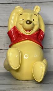 Vintage Disney Winnie The Pooh Ceramic Bank w/ Stopper- Free ...