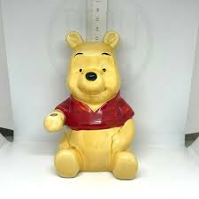 Disney Winnie The Pooh Bear Piggy Bank Coin Ceramic ...