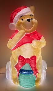 Winnie The Pooh Santa Christmas Honey Pot Blow Mold 33 ...