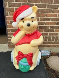 Christmas Santa's Best Disney Pooh Bear Blow Mold - Etsy
