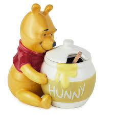 Disney Winnie the Pooh Ceramic Honey Pot With Serving Wand ...