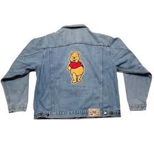 Vintage 90s Disney Winnie The Pooh Denim Jean Trucker Jacket ...