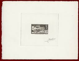 Fr. Morocco 1951 #C41, Artist Signed Die Proof, Ben Smine ...