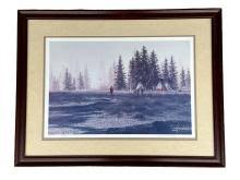 Sold at Auction: Native American Scene by Michael Bargelski Signed and Numbered