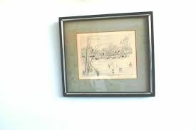 Antique Painting 19 s German Original Skiing the Forest ...