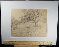 Original Drawing 'farmer's Cottage', Circa 1900, Thomas ...