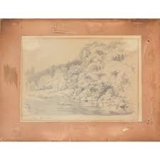 On the Cree, 19th Century, Watercolor on Paper | Chairish