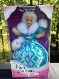 New Mattel 1996 Winter Renaissance Barbie Movie Evening ...