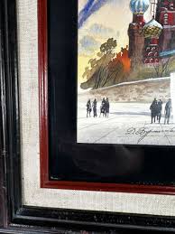 D. Burtistrova Russian Framed Watercolor Painting Depicting Orthodox Church '93 | eBay