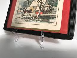 Currier & Ives Print Winter Scene - Etsy