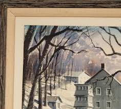 Lot - American Regional School (20th Century): Winter Scene