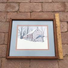 Vintage Framed Art Print Pair By Henderson Geese Frozen ...