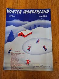 Sheet Music Winter Wonderland 1934 | eBay