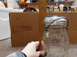 Vtg Quart Sized Clear Glass Mason Storage Jar Atlas E-Z Seal W Wire Bale Top | eBay