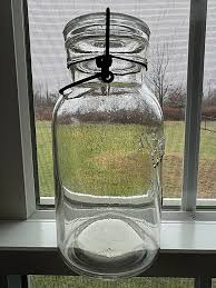 Vintage Clear Quart Fruit Jar - CONSERVE JAR - Red Book # 652 - canning bottle | eBay