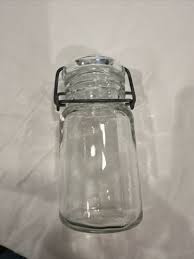 Vintage Clear Glass Wheaton Canning Jar Lid, Gasket And Wire ...