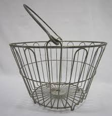Vintage Wire Egg Basket | Chairish
