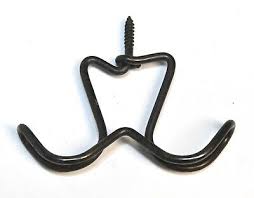 5 VINTAGE WIRE UNDERMOUNT COAT OR HAT HOOKS | eBay