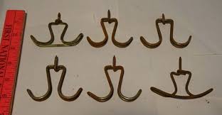 Lot of SIX (6) - VINTAGE - WIRE COAT HOOKS w 2 Double HOOKS - LOT number 6 * | eBay
