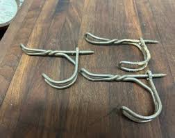 3 Antique Original Farm Coat Hanger Hooks. Straight off the Farm, Wire Hangers, Twisted - Etsy