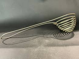 Vintage Metal Wire Coil Egg Separator Whisk Manual Beater ...